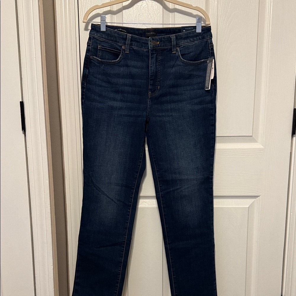 LOFT Dark Blue Straight Leg Jeans